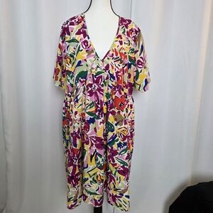 SHEIN Curve Multicolor Floral Top